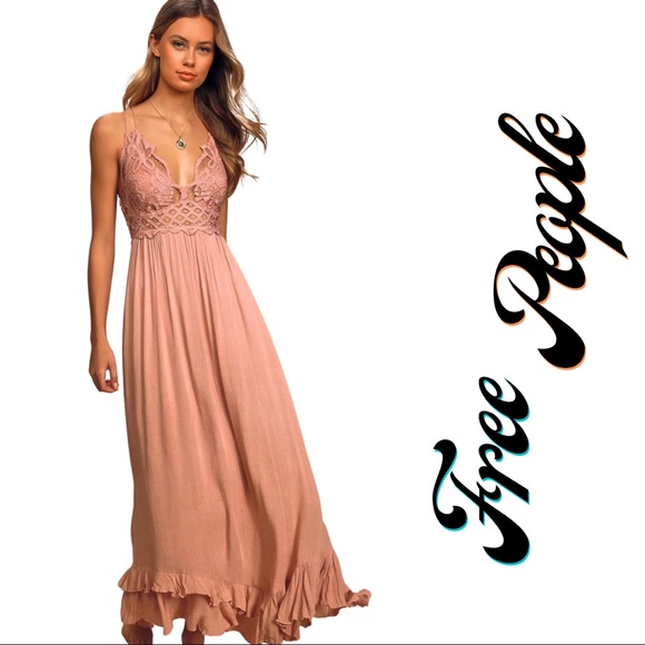 Adella Maxi Slip Dress in Rose - Picture 3 of 5